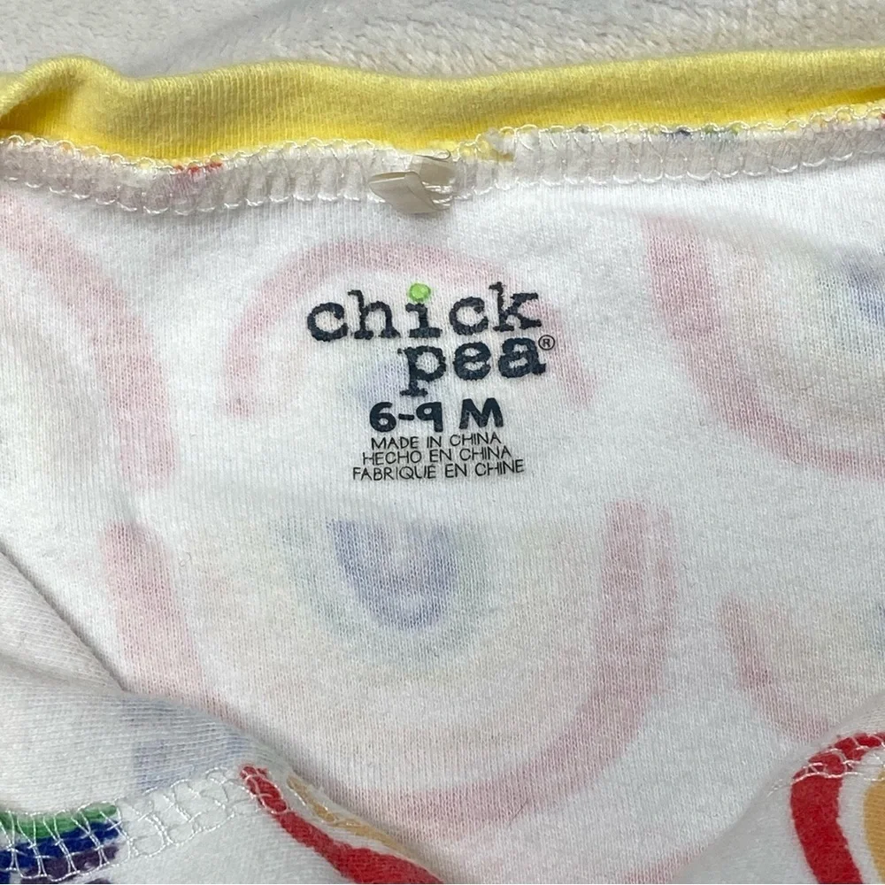 Chick Pea Rainbow 6-9 Month Sleeper and Lovey Set
